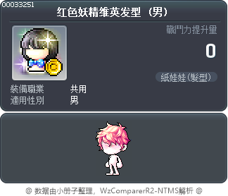 红色妖精维英发型 Tooltip