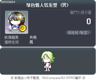绿色情人结发型 Tooltip