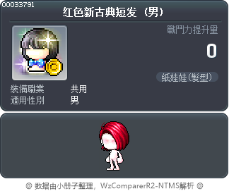 红色新古典短发 Tooltip