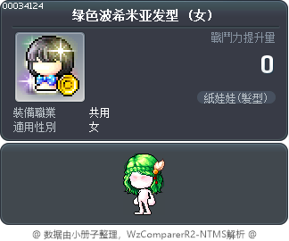 绿色波希米亚发型 Tooltip