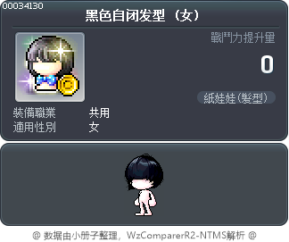 黑色自闭发型 Tooltip