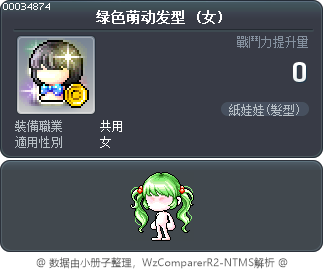绿色萌动发型 Tooltip