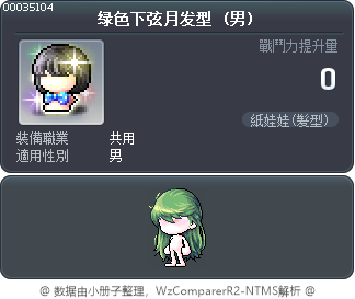 绿色下弦月发型 Tooltip