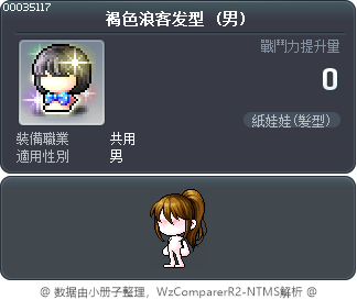 褐色浪客发型 Tooltip