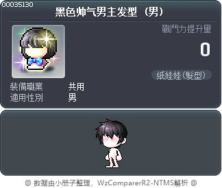 黑色帅气男主发型 Tooltip
