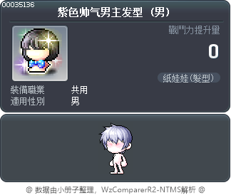 紫色帅气男主发型 Tooltip