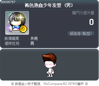 褐色热血少年发型 Tooltip