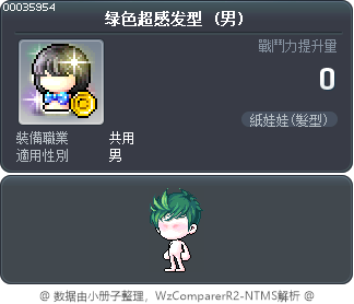 绿色超感发型 Tooltip