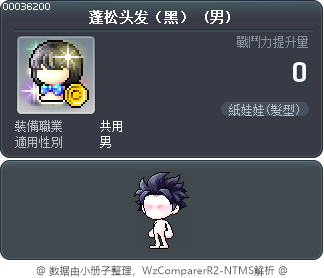 蓬松头发（黑） Tooltip