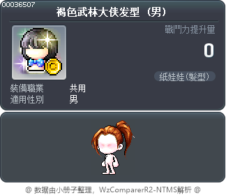 褐色武林大侠发型 Tooltip