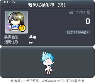 蓝色张扬发型 Tooltip