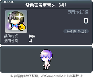紫色害羞宝宝头 Tooltip