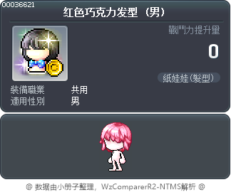 红色巧克力发型 Tooltip