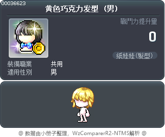 黄色巧克力发型 Tooltip