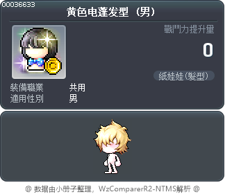 黄色电蓬发型 Tooltip