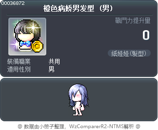 橙色病娇男发型 Tooltip