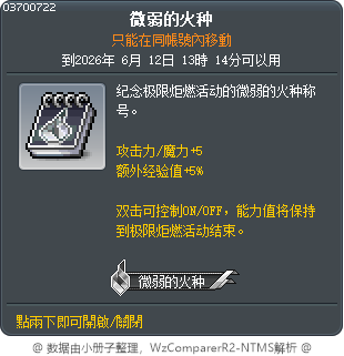 微弱的火种 Tooltip