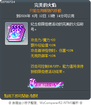 完美的火焰 Tooltip