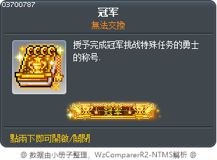 冠军 Tooltip