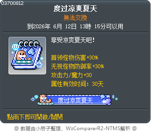 度过凉爽夏天 Tooltip