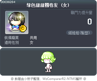 绿色甜甜圈卷发 Tooltip