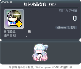 红色水晶女孩 Tooltip