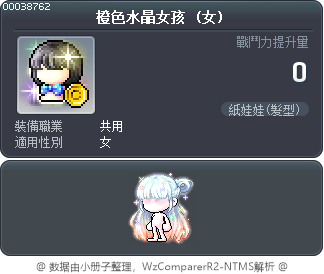 橙色水晶女孩 Tooltip