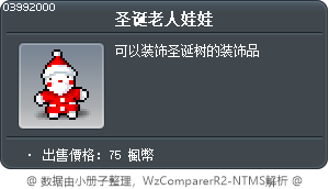 Santa Ornament Tooltip
