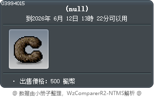 餅乾字母 C Tooltip