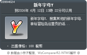 英文字母 Y Tooltip