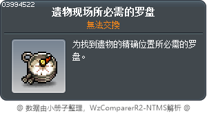 遗物现场所必需的罗盘 Tooltip