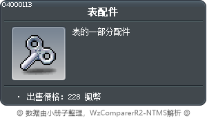 表配件 Tooltip