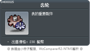 齿轮 Tooltip