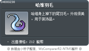 哈维羽毛 Tooltip