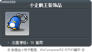 小企鹅王装饰品 Tooltip