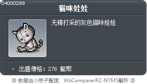 猫咪娃娃 Tooltip