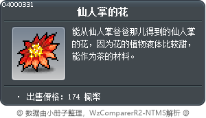 仙人掌的花 Tooltip