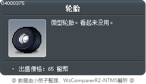 轮胎 Tooltip