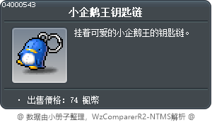 小企鹅王钥匙链 Tooltip