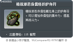精锐邪恶侏儒怪的护身符 Tooltip