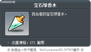 宝石绿香水 Tooltip