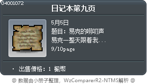 日记本第九页 Tooltip