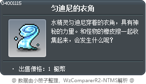 匀迪尼的衣角 Tooltip