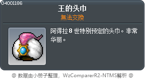 王的头巾 Tooltip