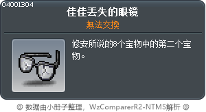 佳佳丢失的眼镜 Tooltip