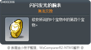 闪闪发光的腕表 Tooltip