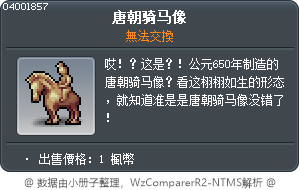 唐朝骑马像 Tooltip