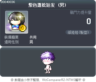 紫色蓬松短发 Tooltip