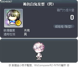 褐色白兔发型 Tooltip