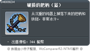 破损的把柄（蓝） Tooltip